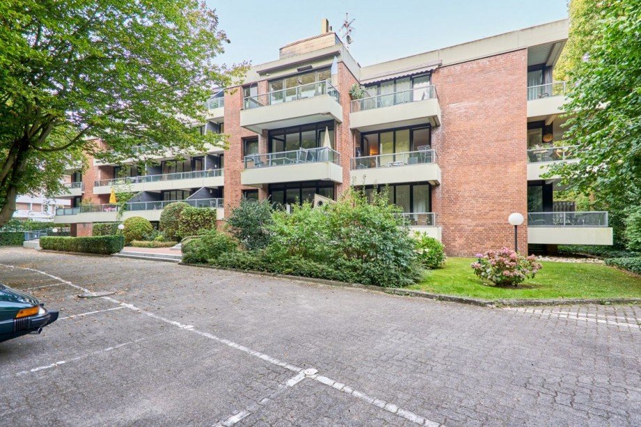 Geb�ude R�ckseite 1. OG Balkon Etagenwohnung Timmendorfer Strand